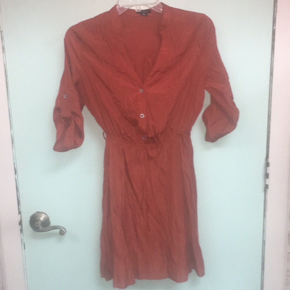 Burnt orange dress